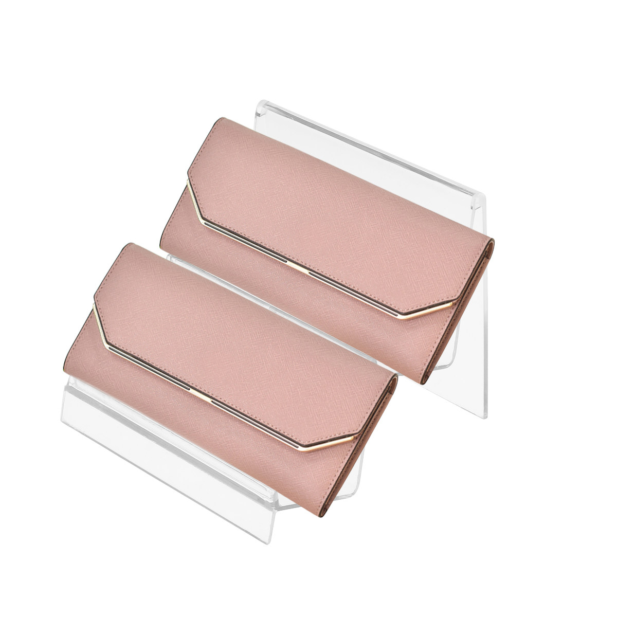 アクリル製ウォレットホルダー、透明な多段式収納ディスプレイス - Clear Acrylic Book Stand Holder のレビューと価格