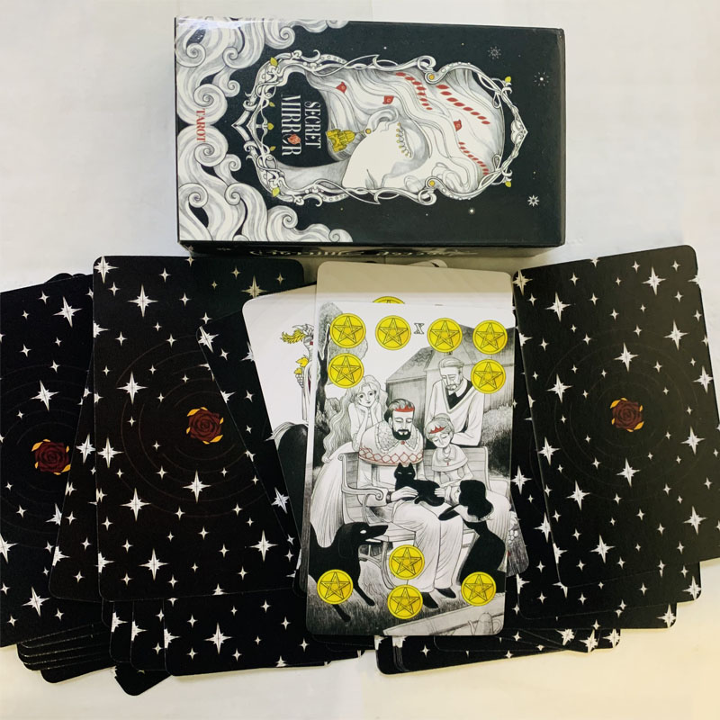 英語版ミラータロットカード,占いカード,英語版,パーティーゲ - Tarot Deck With Guidebook のレビューと価格