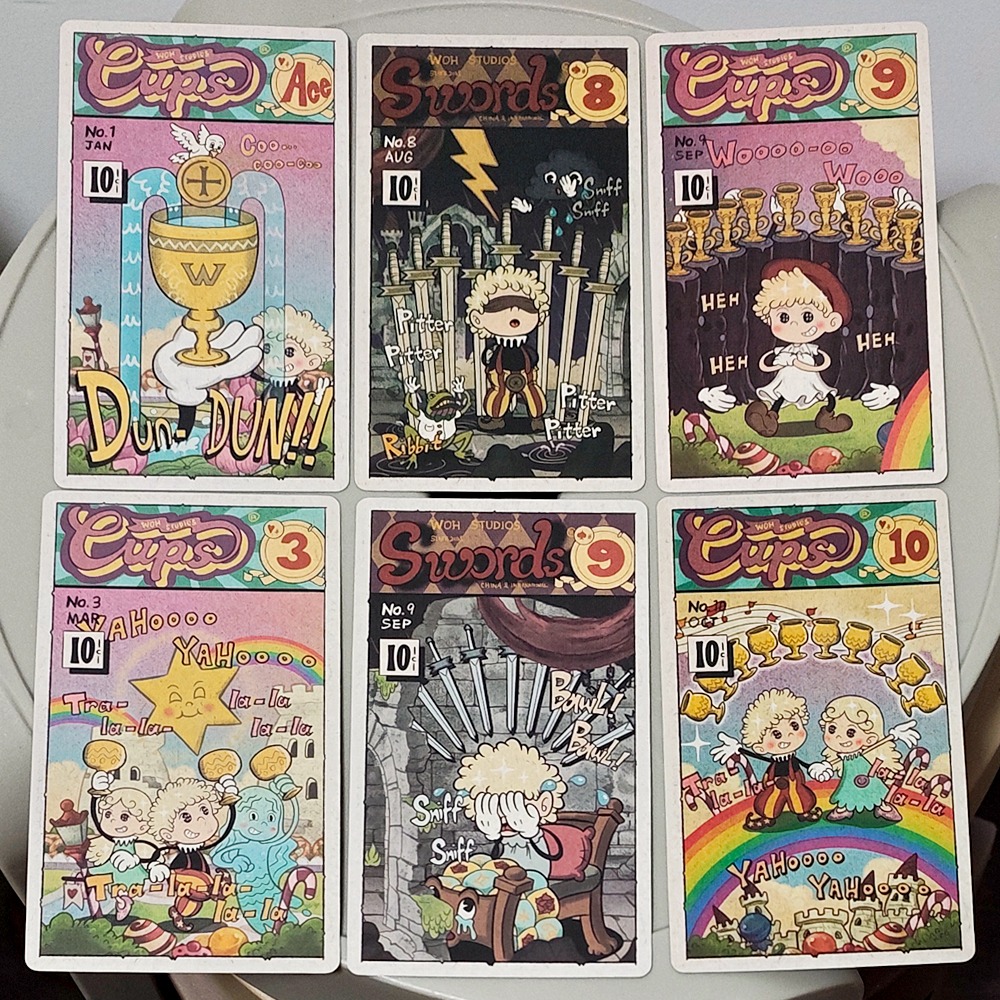 ヴィンテージラバーホースタロットデッキ（硬質ボックス入り）、 - Tarot Deck With Guidebook のレビューと価格