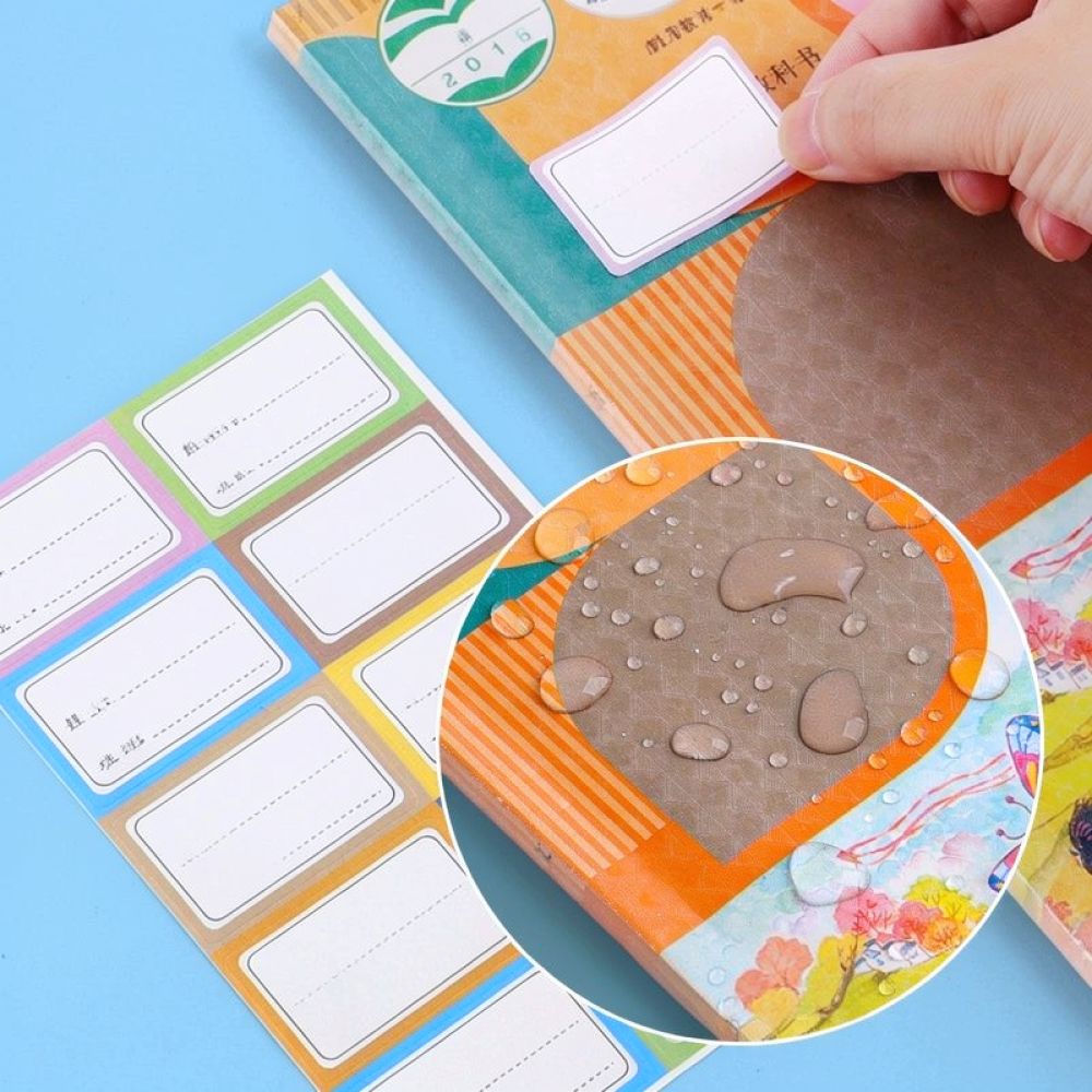 マットな質感の透明ブックカバー、粘着式保護フィルム、防水加工 - Stationery Books のレビューと価格