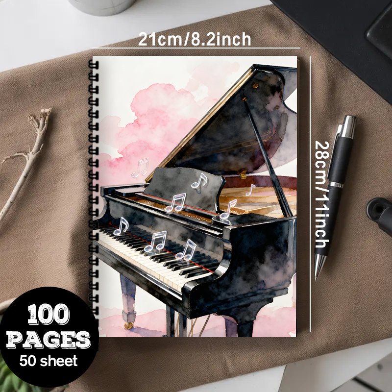 A4サイズ、楽譜ノート、多目的楽譜帳、初心者、プロ、作曲家に - Blank Sheet Music Notebook のレビューと価格